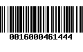 Código de Barras 0016000461444