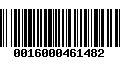 Código de Barras 0016000461482