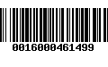 Código de Barras 0016000461499