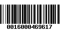 Código de Barras 0016000469617