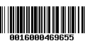 Código de Barras 0016000469655