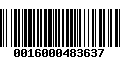 Código de Barras 0016000483637