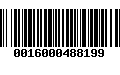 Código de Barras 0016000488199