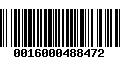 Código de Barras 0016000488472