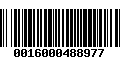 Código de Barras 0016000488977