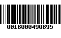 Código de Barras 0016000490895