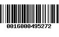 Código de Barras 0016000495272