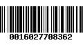 Código de Barras 0016027708362