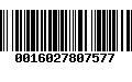 Código de Barras 0016027807577