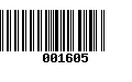 Código de Barras 001605