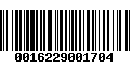 Código de Barras 0016229001704