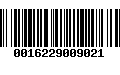 Código de Barras 0016229009021