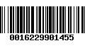 Código de Barras 0016229901455