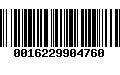 Código de Barras 0016229904760