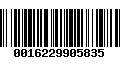 Código de Barras 0016229905835