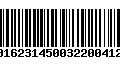 Código de Barras 00162314500322004120