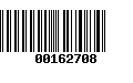 Código de Barras 00162708