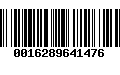 Código de Barras 0016289641476
