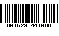 Código de Barras 0016291441088