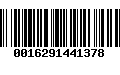 Código de Barras 0016291441378