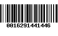 Código de Barras 0016291441446