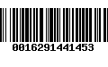 Código de Barras 0016291441453