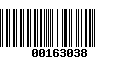 Código de Barras 00163038