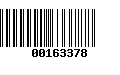 Código de Barras 00163378