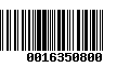 Código de Barras 0016350800