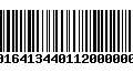 Código de Barras 00164134401120000003