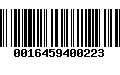 Código de Barras 0016459400223