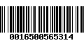 Código de Barras 0016500565314