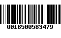 Código de Barras 0016500583479