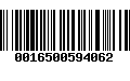 Código de Barras 0016500594062