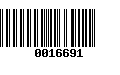 Código de Barras 0016691