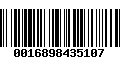 Código de Barras 0016898435107