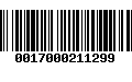 Código de Barras 0017000211299