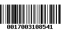 Código de Barras 0017003108541