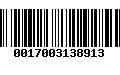 Código de Barras 0017003138913