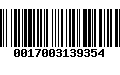 Código de Barras 0017003139354