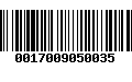 Código de Barras 0017009050035