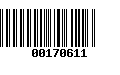 Código de Barras 00170611