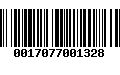 Código de Barras 0017077001328