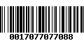 Código de Barras 0017077077088