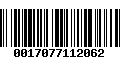 Código de Barras 0017077112062