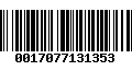 Código de Barras 0017077131353
