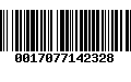 Código de Barras 0017077142328