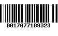Código de Barras 0017077189323