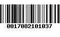 Código de Barras 0017082101037