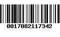 Código de Barras 0017082117342